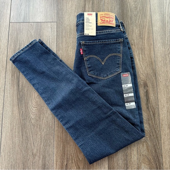 Levi's 710 Super Skinny Jeans Women’s 28x28 NWT - Picture 1 of 9